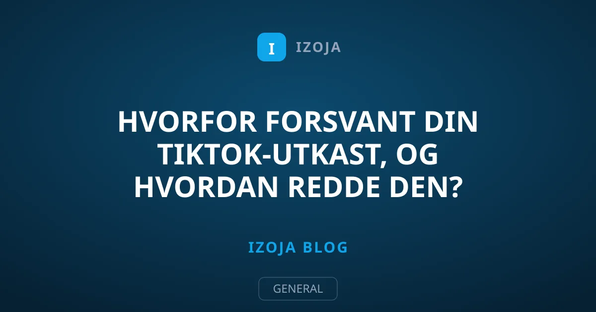 Hvorfor forsvant din TikTok-utkast, og hvordan redde den?